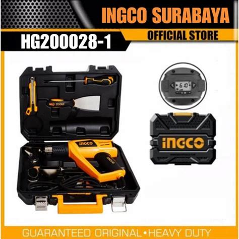 Jual INGCO HG HEAT GUN LCD DIGITAL W MESIN PEMANAS HOT GUN