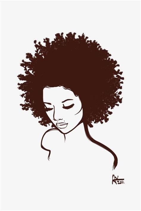 natural hair arts images  pinterest afro art black women