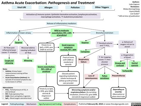 Pathogenesis Of Asthma Flowchart