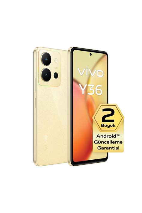 vivo Y36 128 GB 8 GB RAM Altın Sarısı Cep Telefonu (vivo Türkiye ...