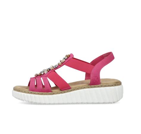 Buy 63249 Pink Rieker Sandal John Dowling Shoes And Sports