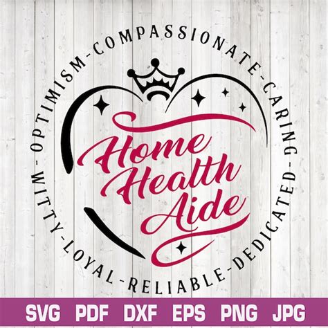Home Health Aide Svg Etsy