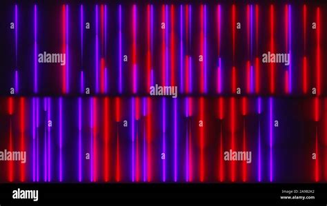 Neon Lines Background Computer Generated 3d Render Of Grid Stock Photo