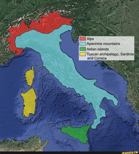 Apennines Mountains Map