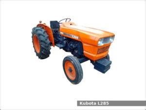 Kubota L285 utility tractor: review and specs - Tractor Specs