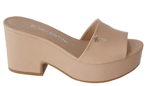 Tamanco Feminino Di Valentini Nude Verniz Parcelamento Sem Juros