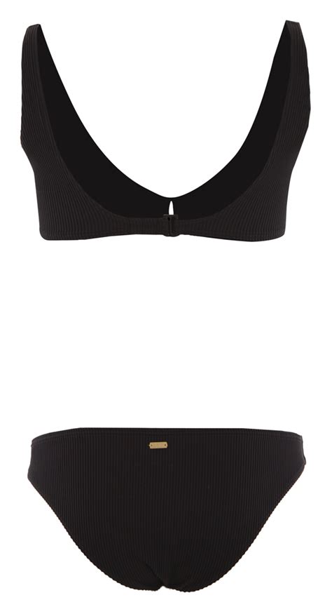 Roxy MIND OF FREEDOM ELONGATED Bikini Anthracite Warehouse One