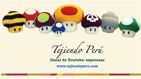 Hongos De Videojuegos Tejidos En Crochet Amigurumi Crochet