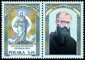 Stamp Centenary Of The Militia Of The Immaculata Polandmi Pl Zf