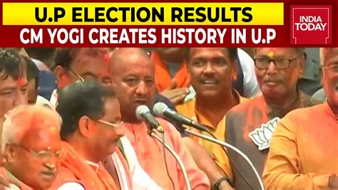 Cm Yogi Adityanath Makes History In Up Becomes First Bjp Cm To Win 2nd Term In Office Youtube