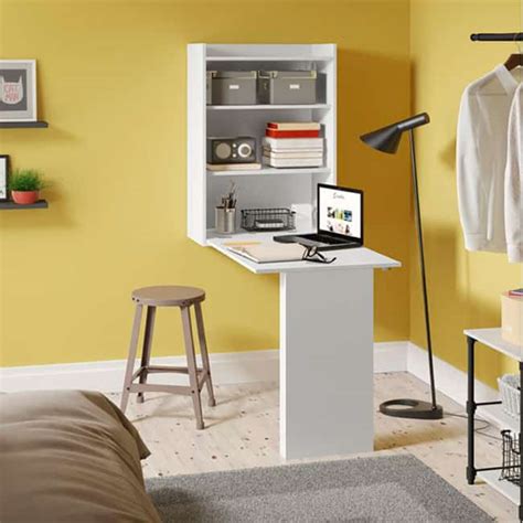 Mesa De Parede Quarto - Mesa dobrável de parede – 70 modelos incríveis para sua casa!