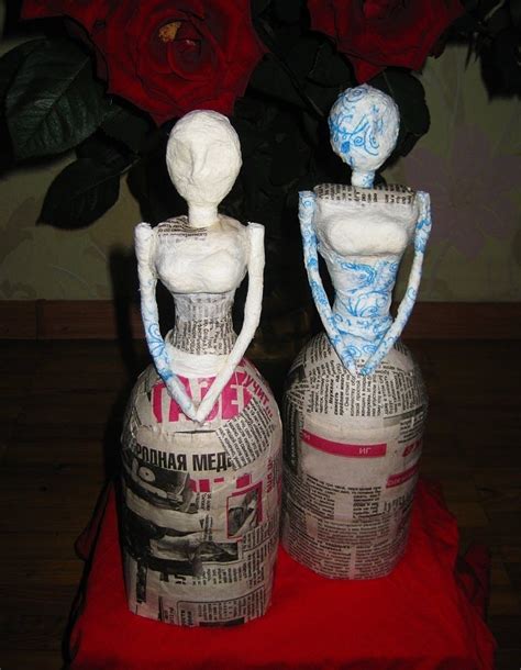DIY Заготовка для куклы. Папье-маше \ How to make doll \ Papier-mache ...