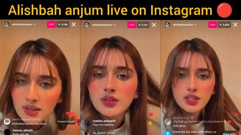 Alishbah Anjum Live On Instagram Youtube