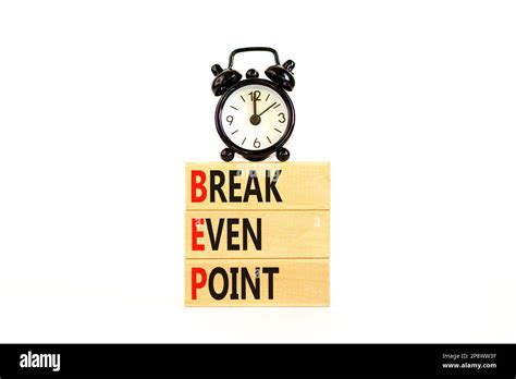 Bep Break Even Point Symbol Concept Words Bep Break Even Point On