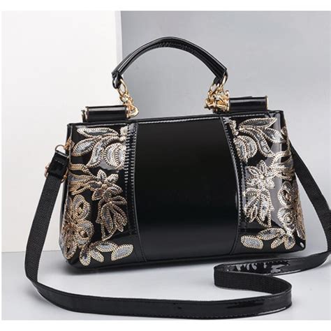 Новинка 2023 года, женская сумка из лаковой кожи с блестящим лицом ...