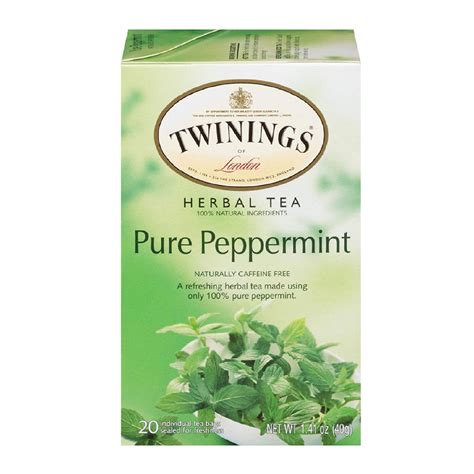 Twinings Packs Pure Peppermint Tea Bags Carlo Pacific