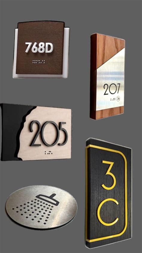 Wooden Signs| Custom Door Signs|Hotel Number Plates| Modern Door Signs ...