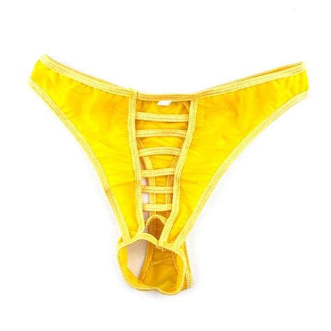 HOMMES SOUS VÊTEMENT SEXY Transparent Culotte Entrejambe Slips Bikini String EUR PicClick FR