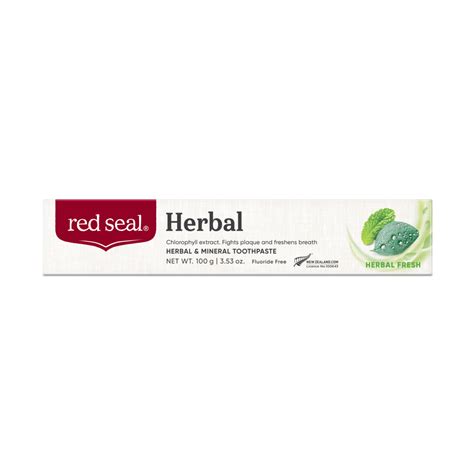 Best Natural Herbal Toothpaste Au Red Seal