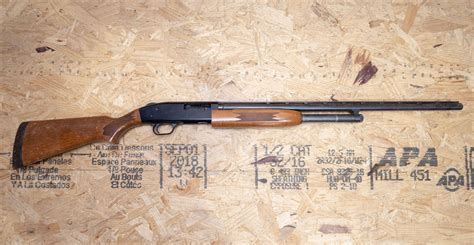 Mossberg 500C 20 Gauge Police Trade In Shotgun With Wood Stock