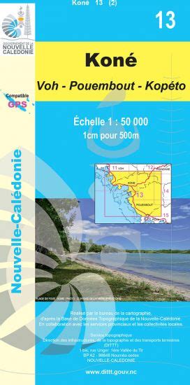 Kone N°13 Nouvelle Caledonie Rando Carte Tourisme
