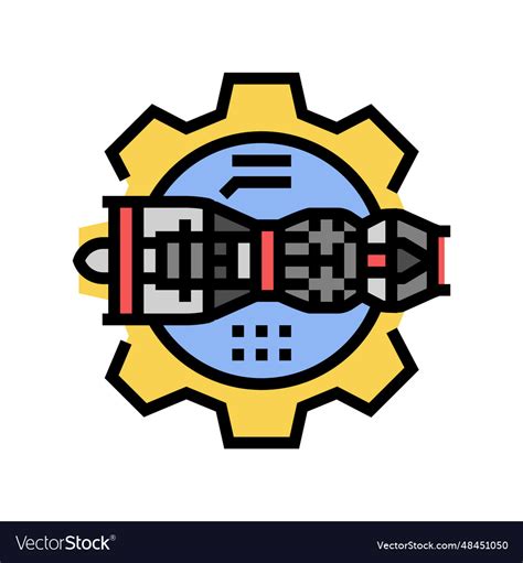 Aerospace engineering mechanical engineer color Vector Image