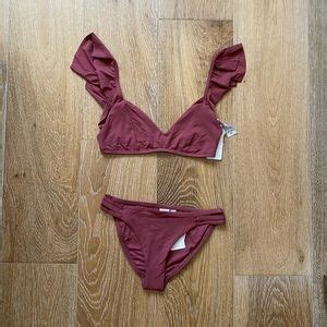 L Space Swim Nwt L Space Ruffled Detail Top And Bottom Bikini Swim Poshmark