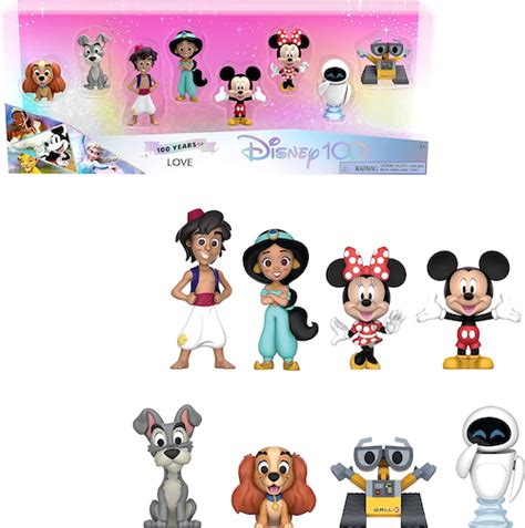 Disney100 Celebration Collection 8-Piece Figure Packs from Just Play ... 