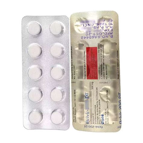 Acivir Mg Dt Acyclovir Tablet At Rs Stripe Acyclovir Tablets In