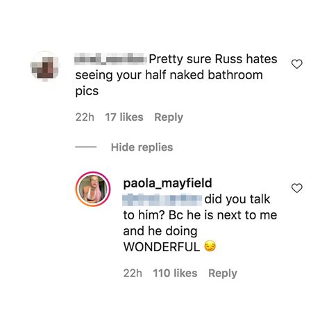 Paola Mayfield Responds To Claim She Always Posts Half Naked Selfies