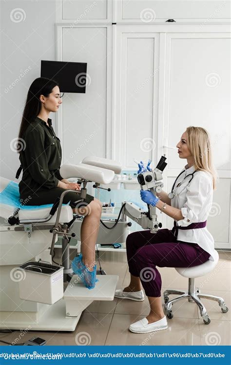 Gynecologist Is Holding Speculum For Colposcopy Procedure To Closely Examine Cervix Vagina And