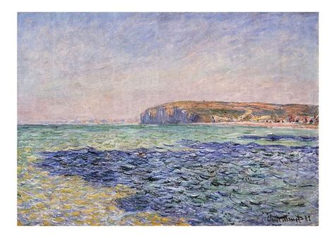 Shadows On The Sea The Cliffs At Pourville By Claude Monet Claude