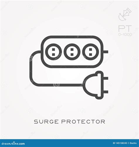 Simple Vector Illustration With Ability To Change Line Icon Surge