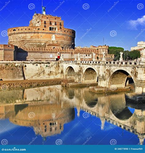 castle st angelo rome stock photo image  landmark