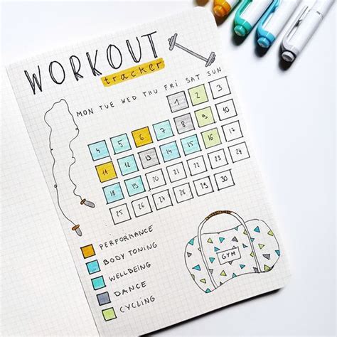 Workout Journal Spreads