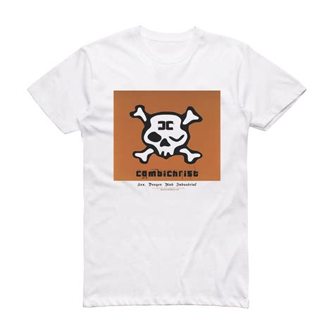 Combichrist Sex Drogen Und Industrial Album Cover T Shirt White ALBUM COVER T SHIRTS
