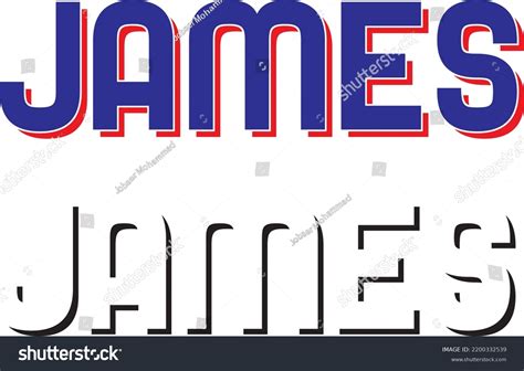 james  brand logo design stock vector royalty