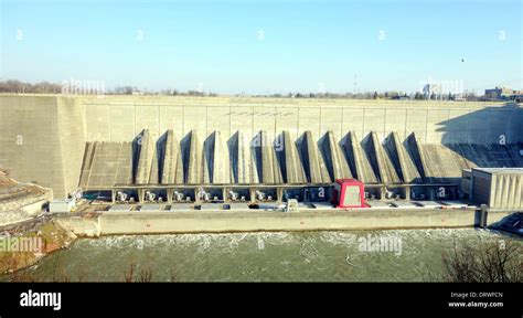 View Of The Robert Moses Niagara Hydroelectric Power Station In New