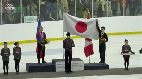 Figure Skater Holds Up Flag For Olympic Champion Inquirer Sports