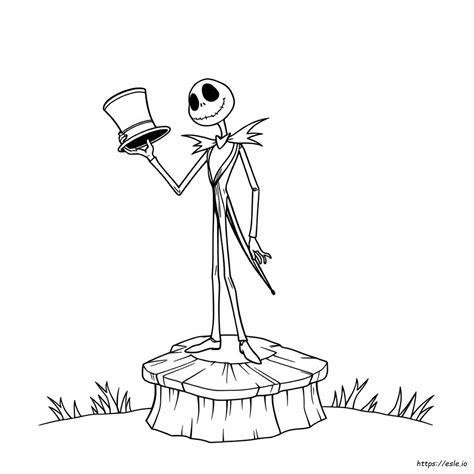 Jack Skellington Para Colorir