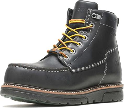 Wolverine Mens I 90 Durashocks Moc Toe Carbonmax 6 Work Boot Black