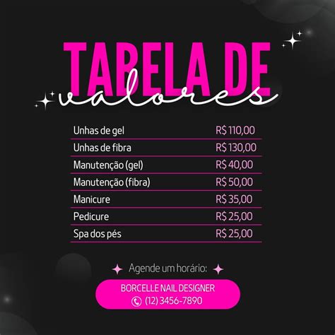 Tabela De Preços Editável Grátis - 5