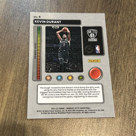 Panini Donruss Optic Kevin Durant T Minus Ebay