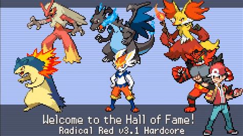 Pokemon Radical Red V Hardcore Mode Fire Type Starters Vs