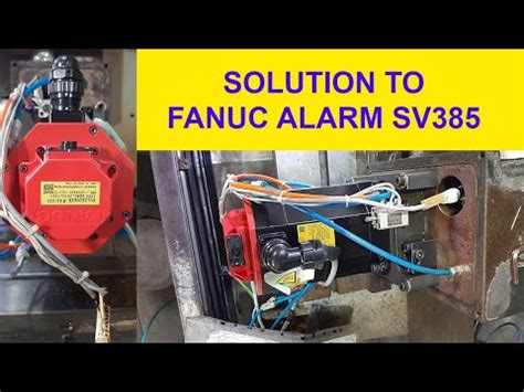 How To Solve Fanuc Servo Alarm Sv Explained Youtube