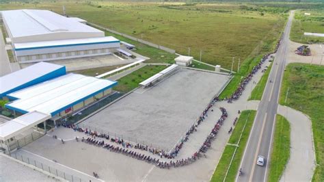 Candidatos dormem em frente a fábrica e formam fila quilométrica em