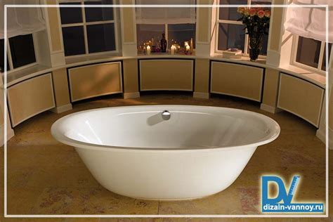 Круглая ванна, овальная, полукруглая и каплевидные в интерьере ванной ...