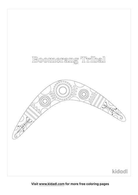 Boomerang Coloring Page Coloring Pages