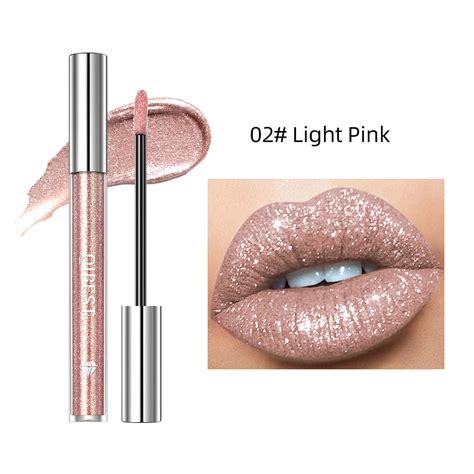 QIBEST мерцающий блеск для губ Beauty Girl с бриллиантовым блеском для ...