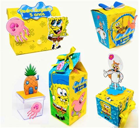 Kit De Caixas Bob Esponja Elo Produtos Especiais